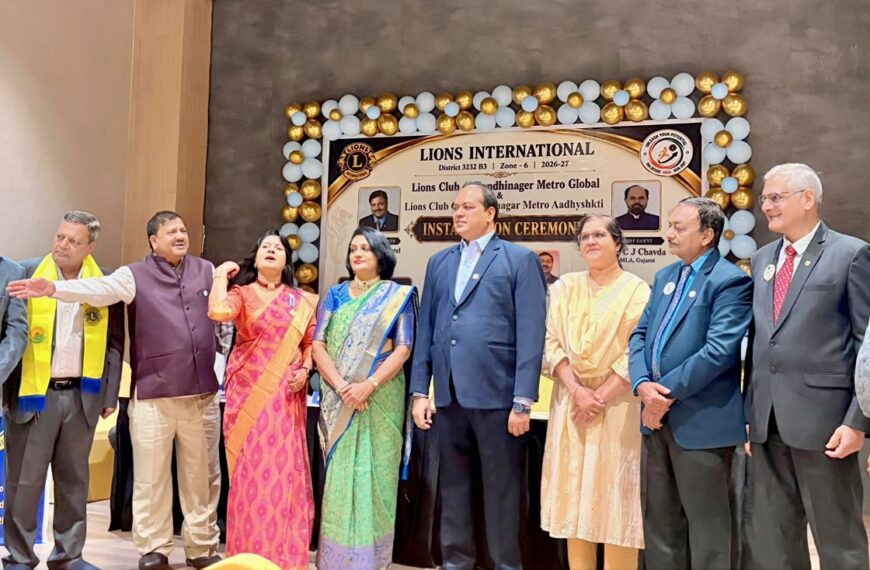 Dr. Naeem Tirmizi Installed as President of Lions Club of Gandhinagar Metro Global